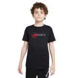 Qivi Thundercats Font Baskılı Unisex Çocuk Siyah T-shirt