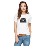 Qivi Toyota Supra A80 Baskılı Beyaz Örme Kadın T-shirt