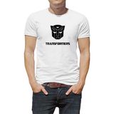 Qivi Transformers Baskılı Beyaz Erkek Örme T-shirt