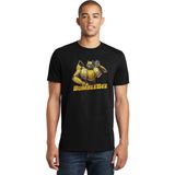 Qivi Transformers Bumblebee Music Black Baskılı Siyah Erkek Örme T-shirt