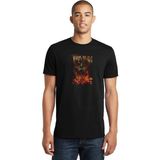 Qivi Trivium Baskılı Siyah Erkek Örme T-shirt