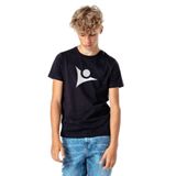 Qivi Tübitak Baskılı Unisex Çocuk Siyah T-shirt