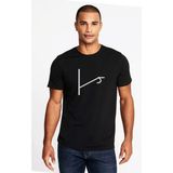 Qivi Türk Boyları Kınık Boyu Baskılı Siyah Erkek Örme T-shirt
