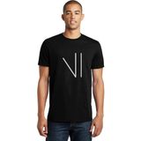 Qivi Türk Boyları Oguz Boylari Karkin Tamga Baskılı Siyah Erkek Örme T-shirt