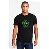 Qivi Turtles Baskılı Siyah Erkek Örme T-shirt
