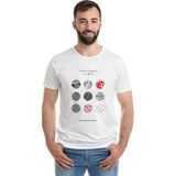 Qivi Twenty One Pilots Blurryface Baskılı Beyaz Erkek Örme T-shirt