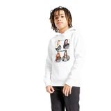 Qivi Unisex Çocuk Kapüşonlu Beyaz Kpop Blackpink Black Pink Baskılı Sweatshirt BGA10311-COCKP, 11-12 Yaş