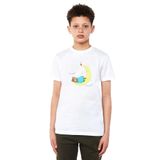 Qivi Uyuyan Boz Ayı Teddy Bear Iyi Baskılı Unisex Çocuk Beyaz T-shirt
