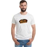 Qivi World Of Warcraft Cataclysm Baskılı Beyaz Erkek Örme T-shirt
