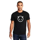Qivi Zombie Devil Baskılı Beyaz Erkek Örme T-shirt