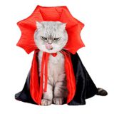 QIYADIN Pet Cadılar Bayramı Pelerin Cosplay Vampir Baron Pelerin Kediler ve Köpekler için, Pet Cadılar Bayramı Kostüm Elbise Takım Elbise