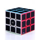 Qiyi Warrior S 3x3 Karbon Fiber Zeka Küpü Akıl Küpü Rübik Küp