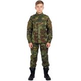 QIYUANT Çocuklar için dış mekan taktik kıyafet, ceket ve pantolon seti, Airsoft askeri kamuflaj, ilkbahar, yaz, sonbahar, yürüyüş, av, kamp, dövüş, erkek ve kız çocukları için