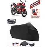 Qj SRK125 R Branda Siyah Arka Çanta Uyumlu(Topcase) Motosiket Brandası Motor Örtüsü Çadır Su Geçirmez Motosiklet Kılıfı Motor Brandası,lastikli,taşıma Torbalı