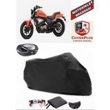 Qj SRV550 St Branda Siyah Arka Çanta Uyumlu(Topcase) Motosiket Brandası Motor Örtüsü Çadır Su Geçirmez Motosiklet Kılıfı Motor Brandası,lastikli,taşıma Torbalı