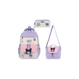 QL ACCESSORY Kuromi Lüx 3lü set İlk Okul Çantası