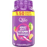 Qlife Adult Multi Vitamin Guarana Gummies 90 Çiğnenebilir Tablet