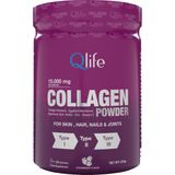 Qlife Collagen Powder Hidrolize Kollajen Tip 1-2-3 Kollajen Içeren Toz Takviye Edici Gıda