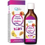 Qlife Multivitamin + Mineral Kids Karışık Meyveli Şurup 150 cc