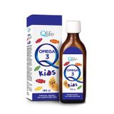 Qlife Omega 3 Kids Portakal Aromalı 150 ml Balık Yağı