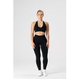 qlu Attractive Collection Kadın Siyah Seamless / Dikişsiz Scrunch Tayt