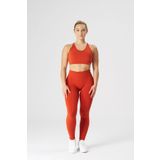 qlu Attractive Collection Kadın Turuncu Seamless / Dikişsiz Scrunch Tayt