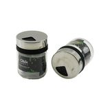 Qlux C-00342 Premium Spice Jar Baharatlık ve Tuzluk 212CC 3 Döküm Ayarlı Krom Kaplama Plastik Kapak - 20'li Paket