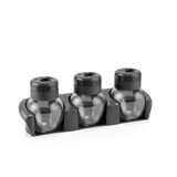 Qlux C-00372 Star Standlı Tuzluk ve Baharatlık 3x210CC Plastik Kapak 3 Sitil Döküm - 8'li Paket