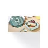 Qlux Diyet Ofis Okul Sporcu Fitness Lunch Box Sefer Tası Çatal Kaşıklı Beslenme Kabı Bpa İçermez