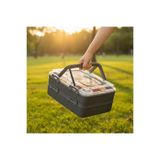 QLUX IDEAS 2 Katlı 16 Litre Büyük Boy Pasta Taşıma Kabı | Kapaklı Çok Amaçlı Taşıma ve Saklama Kabı | Piknik, Börek, Kek ve Gıda Taşıma Organizeri