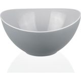 Qlux Ideas s Este Çift Renkli Maxi Kase Gri-Soft Gri
