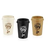 Qlux L-00751 Kahve Bardak Plastik Yudumlama Ağızlıklı Kapak - 24'li Paket