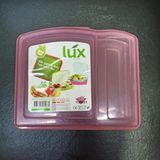 Qlux Lux Plastik Tek Bölmeli Saklama Kabı Şeffaf 18 cm x 15 cm