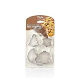Qlux Qlux Metal Kurabiye Kalıbı 5'li Set