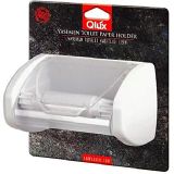 Qlux Tuvalet Kağıtlığı, Plastik, Döner Kapaklı, Beyaz, Yapışkanlı Montaj, 20x10x18 cm, Geleneksel Tarz