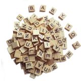 QMET El Sanatları için 1000 Scrabble Harf - Ahşap Scrabble Fayans - Kendin Yap Ahşap Hediye Dekorasyonu - Alfabe Bardak Altlıkları ve Scrabble Bulmaca Oyunu