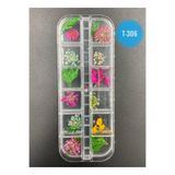 Qnail Professional Kurutulmuş Gerçek Çiçek Nail Art Süsleme 3D Kuru Çiçek Model T-306