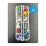 Qnail Professional Kurutulmuş Gerçek Çiçek Nail Art Süsleme 3D Kuru Çiçek Model T-311