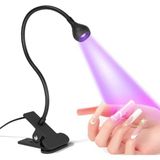 Qnail Professional Masaya Sabitlemeli Uv LED Kurutucu Akrobat Lamba Siyah