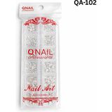 QNAİL PROFESSİONAL Renkli Tırnak Taşı Seti 12'Li Nail Art Süsleme Parlak Kristal Boncuk Seti QA-102