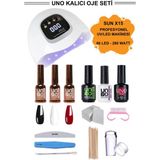 Qnail Professional Uno 3 Renk Kalıcı Oje Seti - Çok Renkli