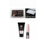QNAİL PROFESSİONAL Uno Poly Jel LED UV MilkShake Protez Tırnak Tips Üst Form Jel Tips 12 Farklı Model Tips SET
