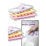 Qniay 12'Li Buz Kalıbı Buzluk Yapışmaz Bas Çıkar Parmak Buz Kalıbı