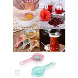 QNİAY 2'li Set Çay Süzgeci Ve Yumurta Akı Ayırıcısı Süzgeç Ayırıcı Aparat