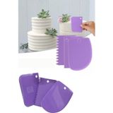 QNİAY 3lü Set Hamur Kesme Ve Kazıma Aparatı Hamur Pasta Börek Kek Çörek Şekillendirici Kesic