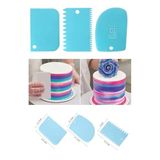 QNİAY 3lü Set Hamur Kesme Ve Kazıma Aparatı Hamur Pasta Börek Kek Çörek Şekillendirici Kesici Kazıyıcı Q02
