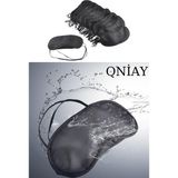 Qniay 4 Adet Uyku Göz Bandı Maskesi Gözlük Maske Bant - Standart - Siyah