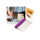 QNİAY Çelik Hamur Kesme Ve Kazıma Pasta Düzeltme Spatulası