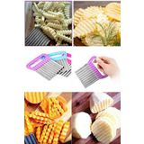 Qniay Cips Patates Doğrayıcı Chips Chopper Şekilli Sebze Ve Meyve Dilimleyici