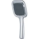 Qniay Kare Black|silver Banyo Duş Kardelene Başlık Duş Başlığı - Sağ